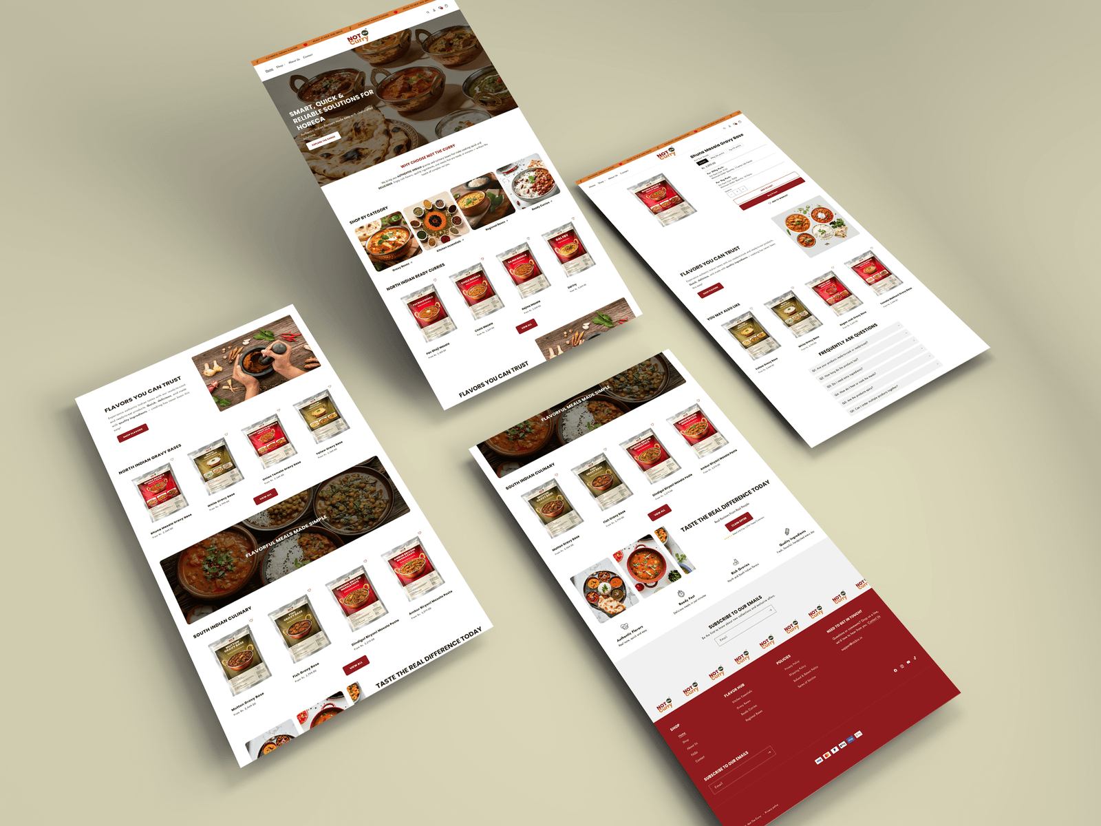 Not The Curry Ready-to-Cook Food E-commerce Website